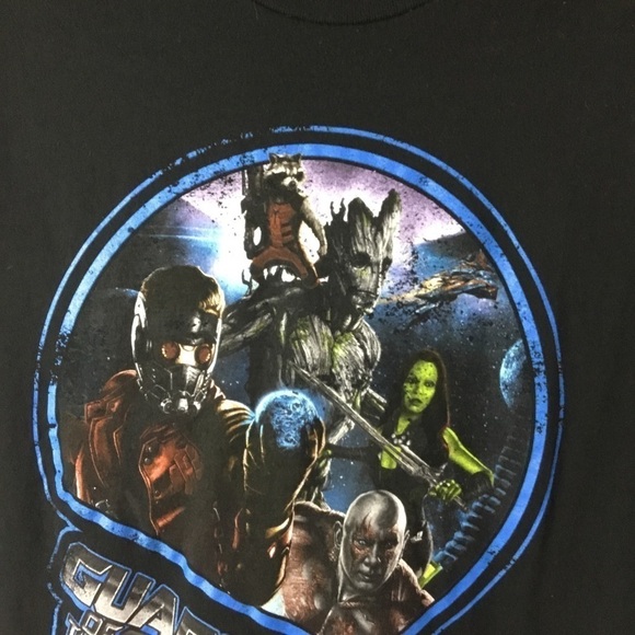 Marvel Guardians of the Galaxy 2X mens graphic tee black - Picture 2 of 11